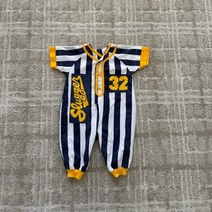 Vintage Hopscotch Baseball Slugger Team Champion Boys One Piece